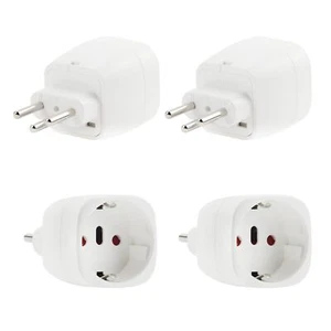 Adapter Schweiz Deutschland 4 Stück Mehrfachsteckdose Eurostecker Adapter Rei... - Bild 1 von 7