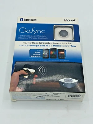 iSound GoSync Portable Bluetooth Receiver Play Music Wireless at Home & Car NEW - Image 1 of 4