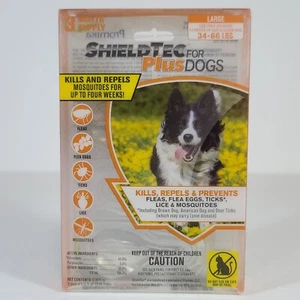 ShieldTec for Plus Large Dogs Flea Eggs Tick Lice Mosquito 34-66 lbs 3 Months - Picture 1 of 4