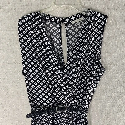 Mono Sandra Darren para mujer 12 negro diamante elástico cinturón sin mangas Foto 1 de 4