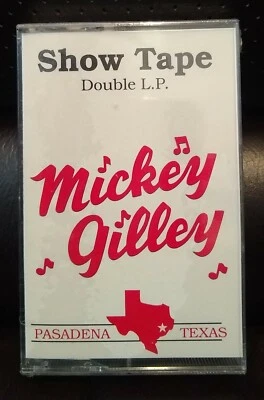 MICKEY GILLEY Show Tape Double L.P. Cassette Tape - SEALED / New Old Stock - Image 1 of 3