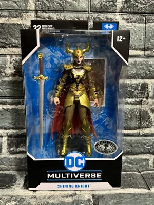 Nueva figura McFarlane Toys DC Multiverse Shining Knight Platinum Chase Foto 1 de 4