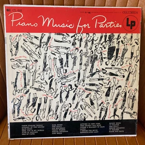 PIANO MUSIC FOR PARTIES COLUMBIA SIX EYE VINYL LP RECORD ALBUM CL 603 1956 CLEAN - Picture 1 of 6