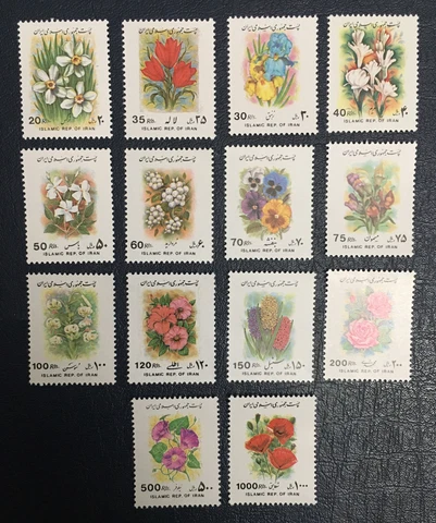 Worldwide,middle east Stamps,1992, MNH, Sc#2553-66,seri 6, Flowers Cover
