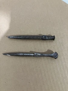 Lot of 2 Nail Hole Punches 3.5” and 4" Used Vintage Antique - Picture 1 of 3