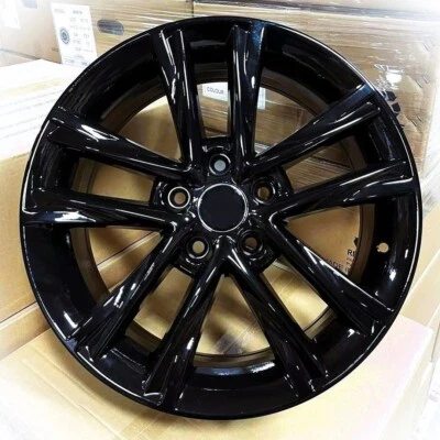 19" FSPORT STYLE GLOSS BLACK WHEELS RIMS FITS TOYOTA AVALON CAMRY SOLARA VENZA - Image 1 of 4