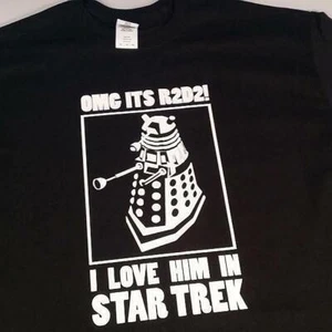 Dr Doctor WHO OMG R2D2! Trek Dalek *confused* lustiges Nerd T-Shirt - Bild 1 von 1