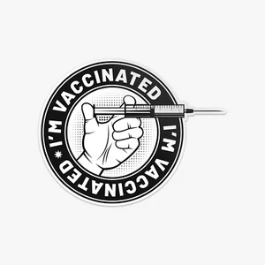 Im Vaccinated Vinyl Sticker Car Bumper Decal - Picture 1 of 1