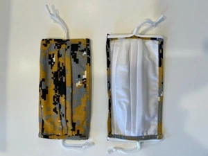 Neu Baumwolle Gesichtsmaske grau schwarz hellbraun Digital Camouflage Camouflage verstellbare Tasche - Bild 1 von 1