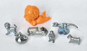 Monopoly zu Hause Realität Ersatz Medaille Katze Ente Dino Pinguin schreiendes Kind - Bild 1 von 9