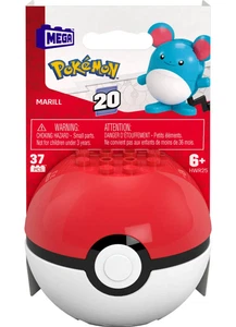 MEGA Pokemon Marill Building Toy Kit, Poseable Action Figure (24 Pieces) - Picture 1 of 5