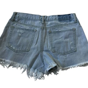Aeropostale blaue Distressed Denim Shorts Damengröße 8 | 74-2 - Bild 1 von 6