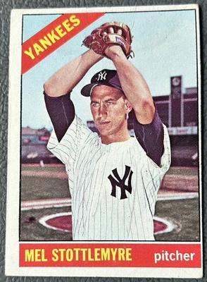 1966 Topps Set-Break #350 Mel Stottlemyre EX (wrinkle pics) New York Yankees - Image 1 of 3