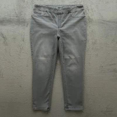 Chico's Pull On Jeans Women's Size 2.5P US-14P Gray Mid-Rise Jegging 26" Inseam - Image 1 of 4