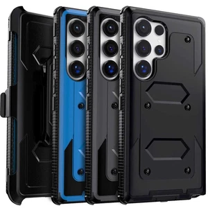 For Samsung S23 S22 S21 S20 S24 S25 Ultra FE S10 Note 20 10 Shockproof Case+Clip - Picture 1 of 58