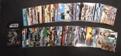 STAR WARS ILLUSTRATED 2013 TOPPS COMPLETE BASE SET 100 CARD COLLECTION W WRAPPER - Image 1 of 3
