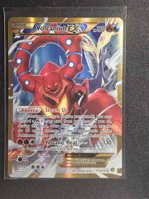 Volcanion EX 115/114 Steam Siege Secret Rare Full Art Pokemon TCG NM - Image 1 of 2