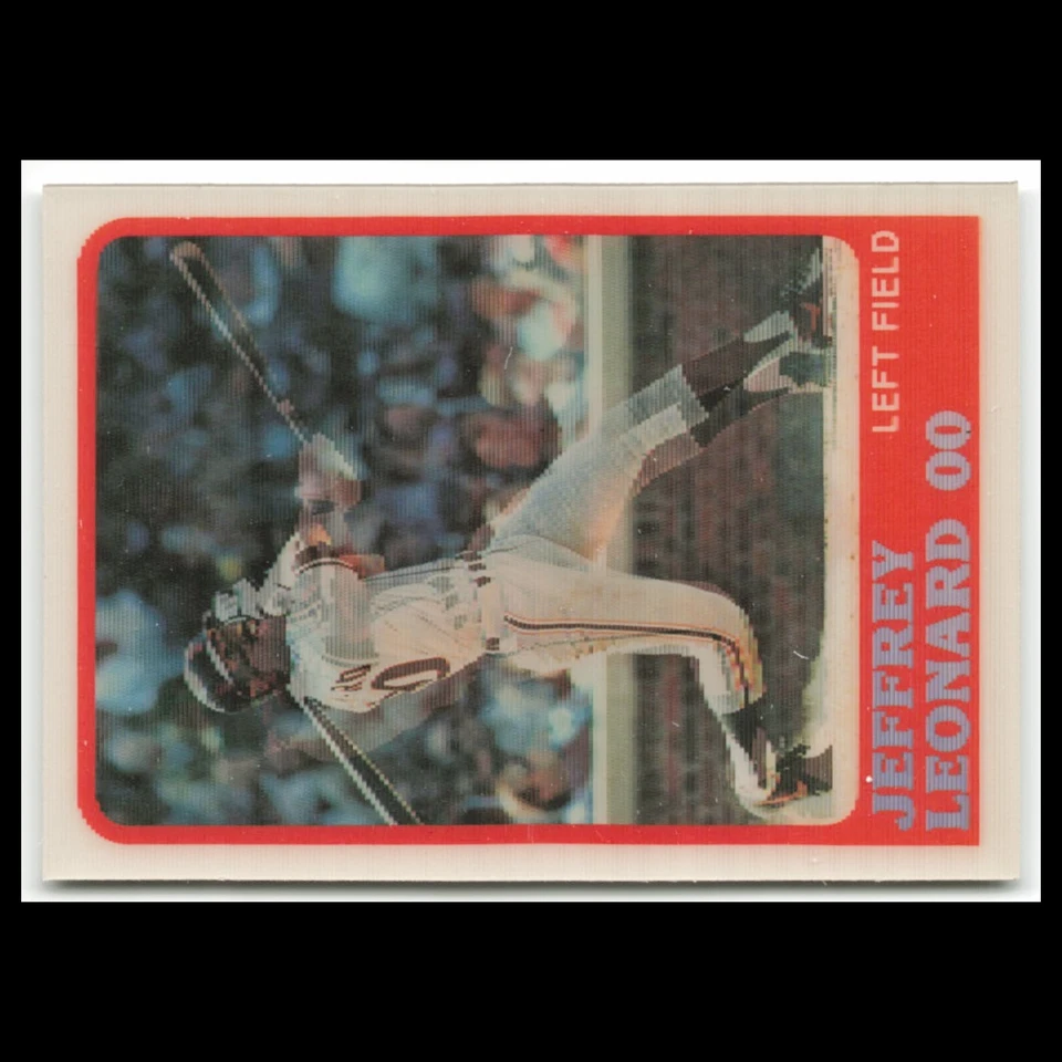 Jeffrey Leonard #82 1988 Sportflics San Francisco Giants Baseball Card MLB NM - Image 1 of 3