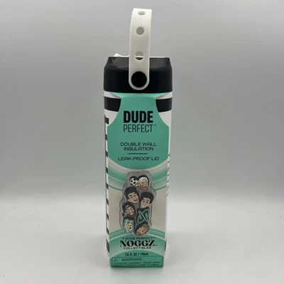 Botella de agua Dude Perfect 24 oz blanca con mango y tapa a prueba de fugas - A120535 Foto 1 de 4