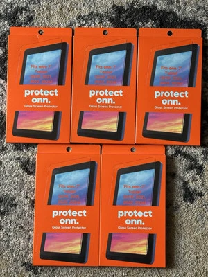 Lot Of 5 Protect Onn Glass 7 Inch  Tablet Glass Screen Protector 2019-24 NIB - Image 1 of 4