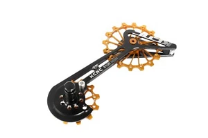 KCNC Road Bicycle Bike Oversized Pulley Wheel Cage for Shimano r9100/r8000 Gold - Picture 1 of 7