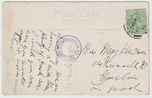 1911 LLANDUDNO PMK PPC A LIVERPOOL PUBBLICATO SUL TIMBRO CIRCOLARE LA MARGUERITE - Foto 1 di 2
