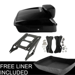 Chopped Trunk Mount Docking Kit Fit For Harley Touring 14-Up Black - Picture 1 of 12