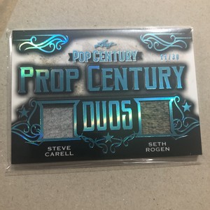 2021 Leaf Pop Century Steve Carell / Seth Rogen #PCD-25 Prop Century Duos 11/30