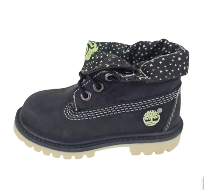 Botas Timberland Roll Top Brillantes para Niños Pequeños 2378 Impermeables Invierno Negras Talla 6 Foto 1 de 4
