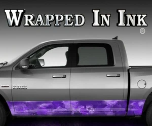 Camo Rocker Wrap Chameleon Camo Purple Camo Decal Truck Side Camouflage A56RP - Picture 1 of 4