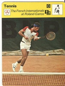 1977-79 Sportscaster Card, #43.24 Tennis, Guillermo Vilas