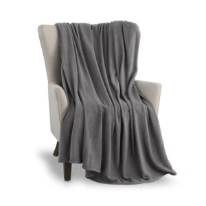 Microfleece Lightweight Ultra Soft Fuzzy Warm Plush Fleece Sofa Bed Blanket Twin - Picture 1 of 11