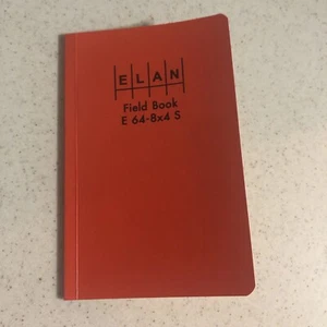 ELAN FIELD BOOK E 64 - 8X4 S    32 SHEETS     4 5/8" X 7 1/4" - Picture 1 of 5