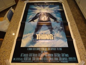 1982 John Carpenter's The Thing Original Movie Poster Folded & Rolled 27" x 41" - Picture 1 of 11