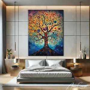 Tree Of Life Wall Art Large Abstract Art Painting Canvas Spiritual Gifts Decor - Picture 1 of 11