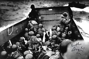 Art Grabiner signed-auto 4x6 photo Battle of Okinawa Navy WW II Rare COA LOOK! - Picture 1 of 1