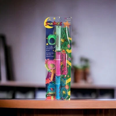 RARE 90s VINTAGE Bonne Bell Lip-Smackers 3 HOLIDAY Flavors w/ Rings & Necklaces - Image 1 of 4