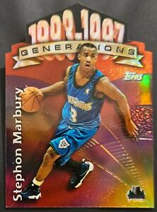 Stephon Marbury 1997-98 Topps GENERATIONS REFRACTOR PARALLEL Insert Card no.G25