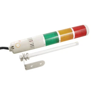 Yellow Red Green Industrial Signal Tower Lamp Buzzer Warning Stack Light - Picture 1 of 3