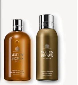Molton Brown Tobacco Absolute Body Wash 300ml & Deodorant 150ml Set + Gift Bag - Picture 1 of 2