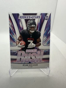 2023 Rookies & Stars Bijan Robinson Rookie RC Rookie Rush #RR-2 Atlanta Falcons - Picture 1 of 2