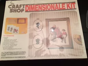 NIB Sears Dimensionale Shadowbox Norman Rockwell Picture Kit #28771 ~ Vintage - Bild 1 von 4