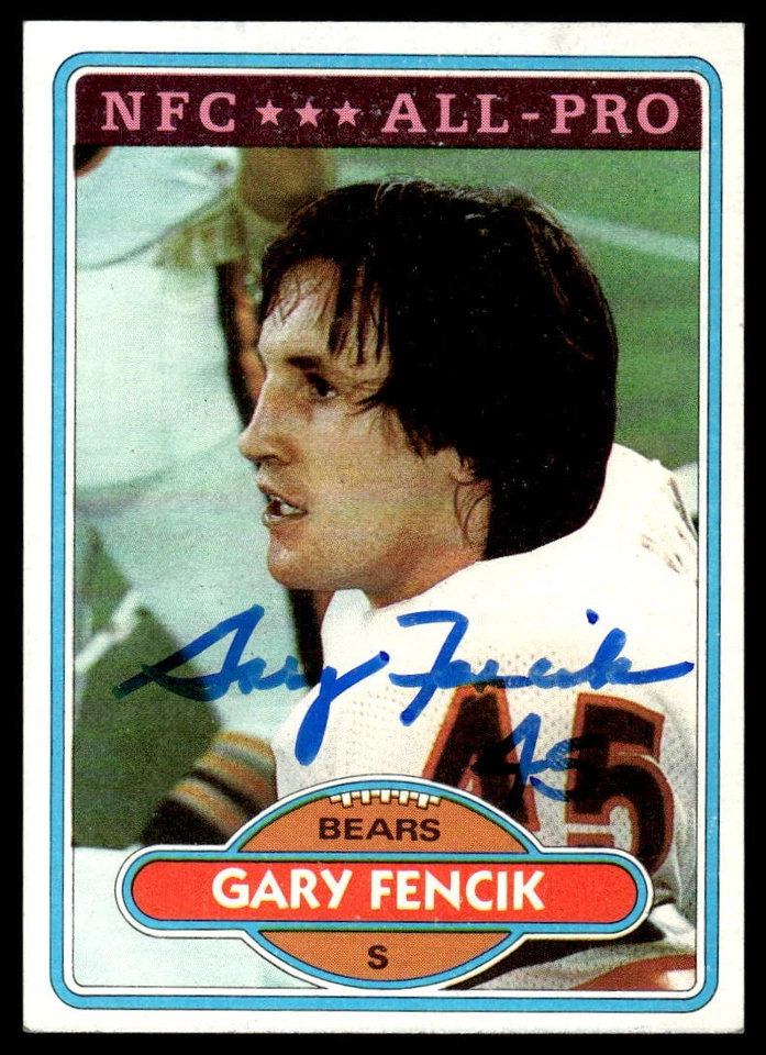 Gary Fencik Signed CHICAGO BEARS Card   1980 Topps - Image 1 of 1