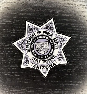 "Calcomanía adhesiva de 3"" Arizona State Trooper AZ Patrulla de Carreteras Policía Seguridad Phoenix" - Imagen 1 de 1