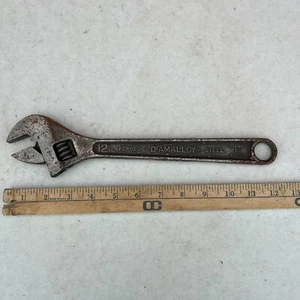 Vintage Diamalloy Diamond Calk Adjustable Wrench 12" inch Drop Forged - Picture 1 of 10