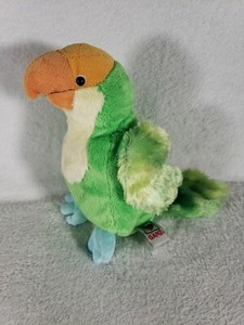 Ganz Webkinz Plush Bird Parakeet 10" HM354 Green Yellow Parrot No Code  3+