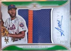 Amed Rosario 2018 Topps Definitive Collection PRIME Relic #25/25! Rookie Autogra