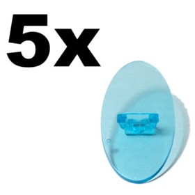 NEW LEGO - Shield - Oval Trans Light Blue x 5 - 70728 70126 70124