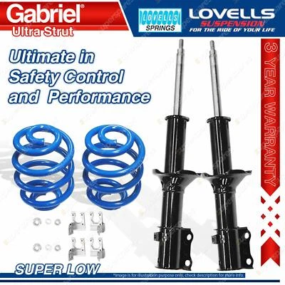 Front Super Low Gabriel Ultra Shocks + Lovells Springs for Ford Festiva WB WD WF - image 1 of 2