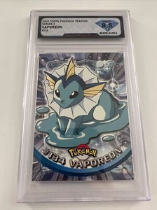 2000 Topps Pokemon TV Animation Series 3 Vaporeon #134 DSG 💎 9.5